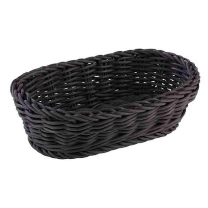 Košík oválný 190x120x60 mm, černý | APS, Profi Line
