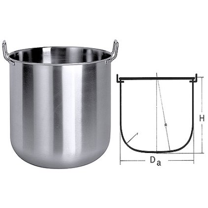 Díže na mixovaní nerezová 40 l | CONTACTO, 5621/040