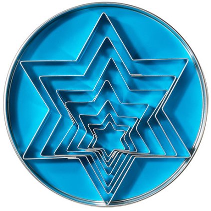 Vykrajovátka z nerezové oceli, hvězdy 25-140 mm, sada 7 kusů | CONTACTO, 632/007