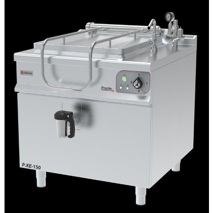 Elektrický varný kotel hranatý, dvouplášťový 150 l | GASTROHAAL, P.KE-150