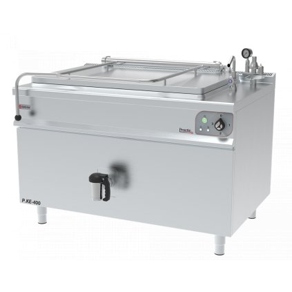 Elektrický varný kotel hranatý, dvouplášťový 400 l | GASTROHAAL, P.KE-400