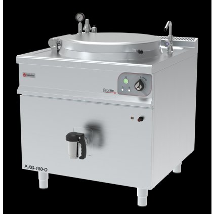 Plynový varný kotel kulatý, dvouplášťový 150 l | GASTROHAAL, P.KG-150-O