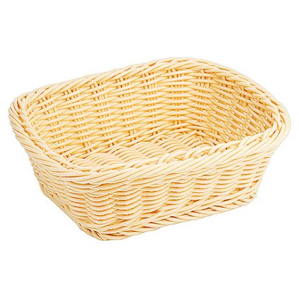 Košík z polypropylénu na pečivo, obdélníkový 230x185x80 mm | CONTACTO, 4785/230