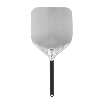 Lopata na pizzu z nerezové oceli s hliníkovou úchytem, čtvercová, 310x355x660 mm | TECHNICA, Pizza Line