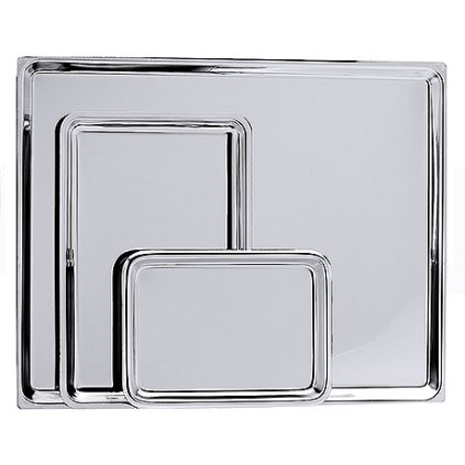 Prezentační tác nerezový na maso 445x350x12 mm | CONTACTO, 580/800