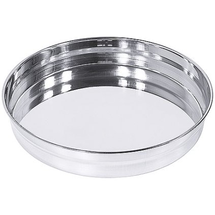 Protiskluzový tác z nerezové oceli na sklo, černý, průměr 360 mm | CONTACTO, 1255/360