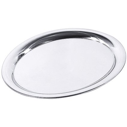 Tác z leštěné nerezové oceli, oválný 230x175x11 mm | CONTACTO, 65/230