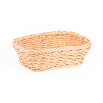 Košík obdélníkový z polyratanu 190x130x60 mm, béžový | TECHNICA, Gold Line