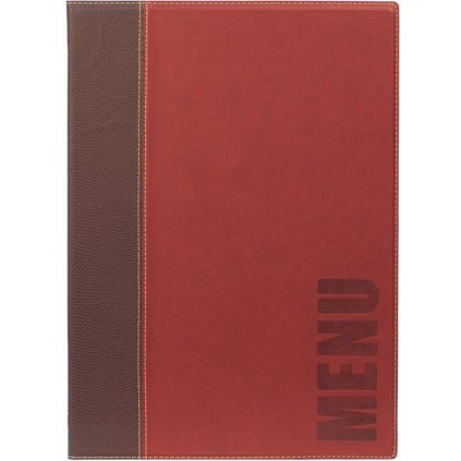 Obal na jídelní lístek, bordo 340x240 mm | CONTACTO, 5831/049