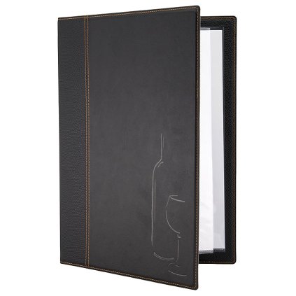 Vinný lístek ze syntetické kůže 340x240 mm | CONTACTO, 5832/004