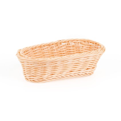 Košík oválný z polyratanu 230x100x60 mm, béžový | TECHNICA, Gold Line