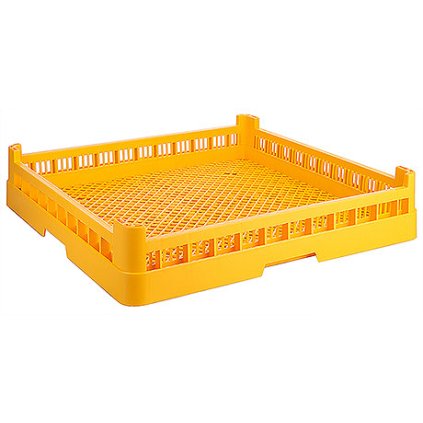 Koš na příbory 500x500x100 mm, žlutý | CONTACTO, 2522/050