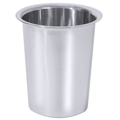 Košík z nerezové oceli na příbory, průměr 100 mm | CONTACTO, 286/117