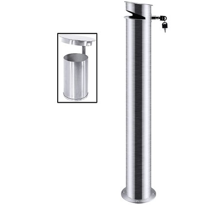 Popelník volněstojící se zámkem, průměr 160 mm | CONTACTO, 1622/100