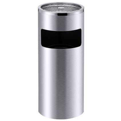 Odpadkový koš s popelníkem, průměr 250 mm | CONTACTO, 1613/250