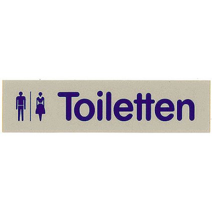 Tabulka "Toiletten" | CONTACTO, 7673/001