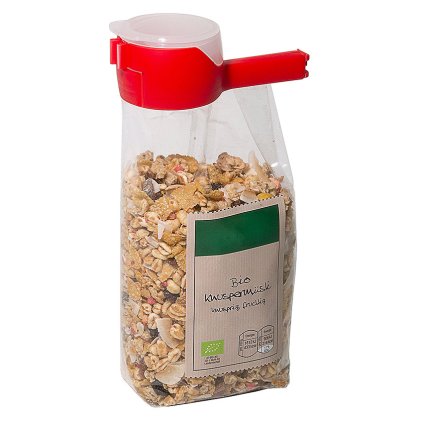 Klip na sáčky s víkem, červený | CONTACTO, 7555/149