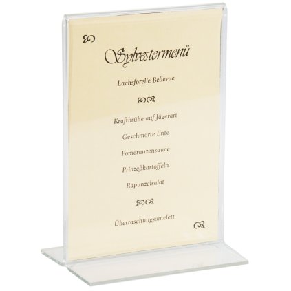 Stojan z akrylu na menu 150x220 mm | CONTACTO, 6781/150
