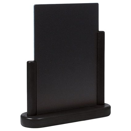 Tabule na menu s dřevěným podstavcem 210x150 mm, černý | CONTACTO, 7685/215