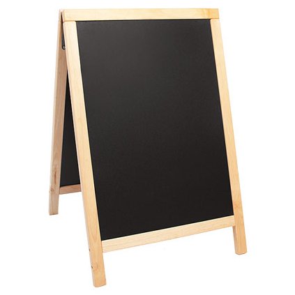 Tabulka v dřevěném rámu v přírodní barvě, 550x850 mm | CONTACTO, 7695/080