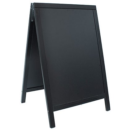 Informační tabule dřevěná 550x850 mm, černá | CONTACTO, 7696/085