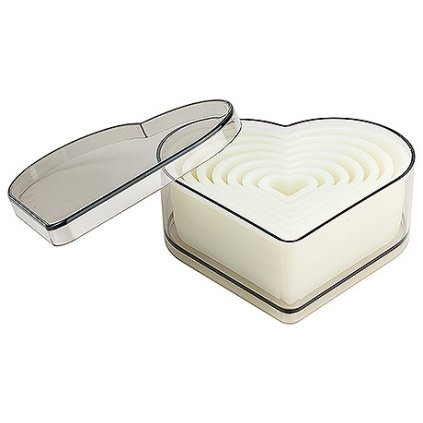 Vykrajovátka 7 kusů, srdíčka 22x18-110x95 mm | CONTACTO, 1228/007