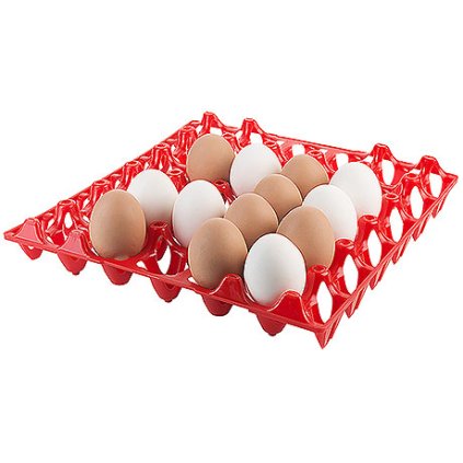 Tác na vajíčka 300x300 mm, červený | CONTACTO, 8034/031