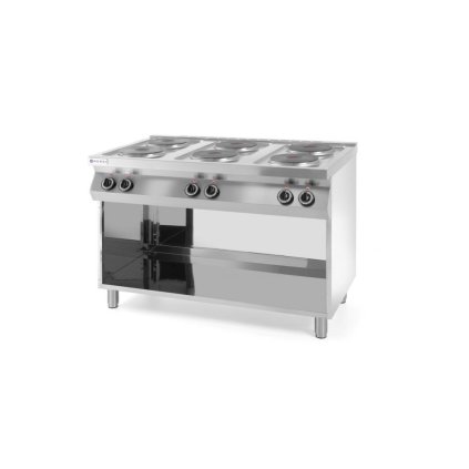 Elektrický sporák 6-plotýnkový na otevřeném podstavci | HENDI, Kitchen Line
