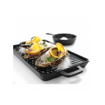 Mini grilovací pánev 320x162x20 mm, černá | HENDI, Little Chef Mini