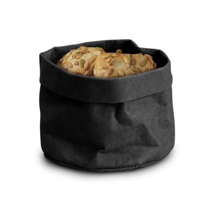 Papírový pytlík na pečivo 170x170x150 mm, černý | HENDI, 429211