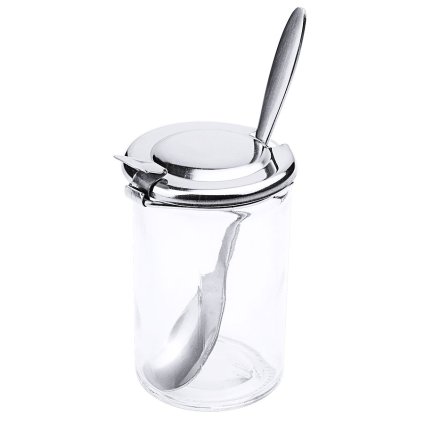 Náhradní nádoba na hořčici s lžičkou a víkem | CONTACTO, 123/901