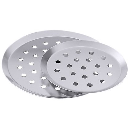 Perforovaný plech na pizzu z hliníku, průměr 335 mm | CONTACTO, 1742/320