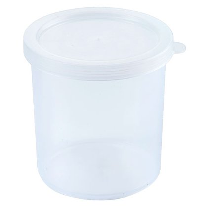 Nádoba kulatá z polypropylénu s víkem na potraviny, 0,25 l, průměr 70 mm | CONTACTO, 4375/025