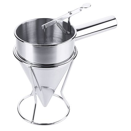 Trychtýř z nerezové oceli s podstavcem | CONTACTO, 4480/130