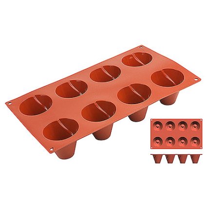 Silikonová forma na 8 bábovek 300x175x50 mm | CONTACTO, 6651/055