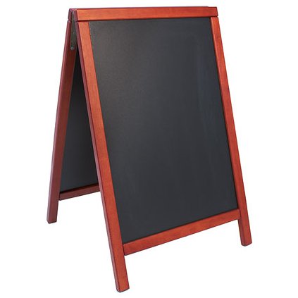 Tabule ve dřevěném rámu v barvě mahagón, 550x850 mm | CONTACTO, 7695/082