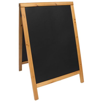 Tabule ve dřevěném rámu v barvě teak, 550x850 mm | CONTACTO, 7695/083