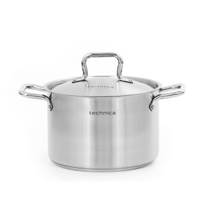 Hrnec střední 7,2 l, průměr 240 mm, z nerezové oceli s pokličkou | TECHNICA, Gold Line