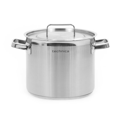 Hrnec vysoký 9 l, průměr 240 mm, z nerezové oceli s pokličkou | TECHNICA, Platinum Line