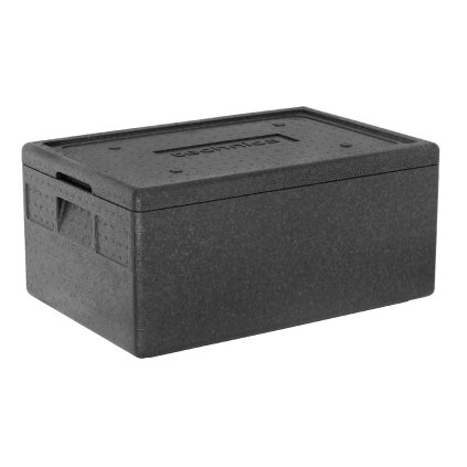 Termobox pekařský 80l, hloubka 300mm, 685x485x330 mm, z víkem | TECHNICA, Silver Line