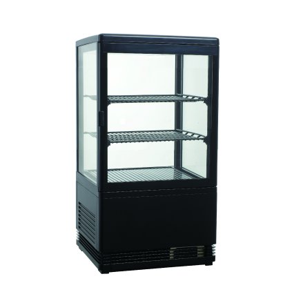 Stolní chladicí vitrína černá 58 l, 428x386x810 mm | TECHNICA, Cold Line