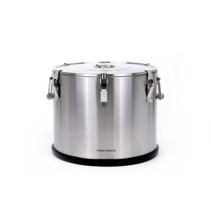 Termoska k přepravě potravin 50 l z nerezové oceli s podstavcem z umělé hmoty | PRESTONA, P59150