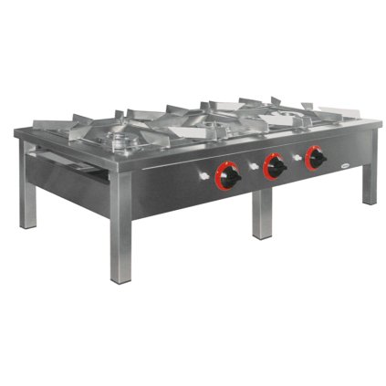 Plynová stolička 3-hořáková, 1690x600x350 mm, 3x9 kW | EGAZ, TG-330.I