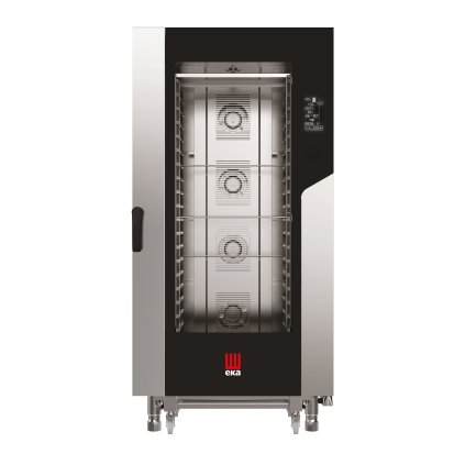 Konvektomat - parní, elektrický, 20xGN1/1, 31 kW, 400V, 930x971x1900 mm, inox | EKA, Millennial Black Mask