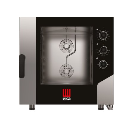Konvektomat - parní, elektrický, 6x600x400, 10.4 kW, 400V, 850x1035x850 mm, černý | EKA, Millennial Smart