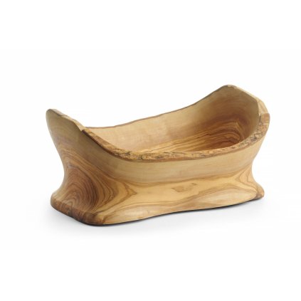 Dekorativní miska z olivového dřeva, HENDI, 365x200x(H)290mm