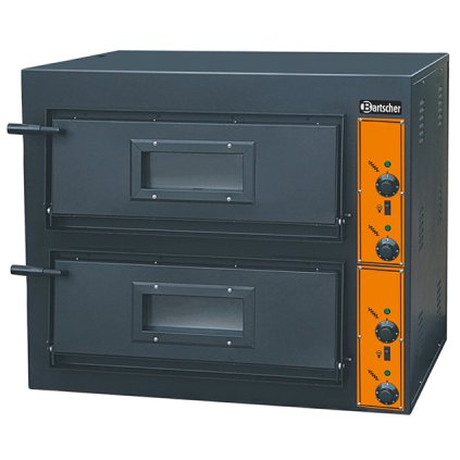 Dvoukomorová pec na pizzu, 8 x pizza 30 cm|BARTSCHER,CT 200