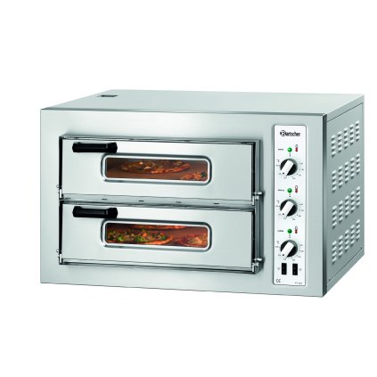 Dvoukomorová pec na pizzu, 8 x pizza 25 cm|BARTSCHER,NT 502