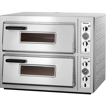 Dvoukomorová pec na pizzu, 8x pizza 30 cm, 930x835x730 mm|BARTSCHER,2002094