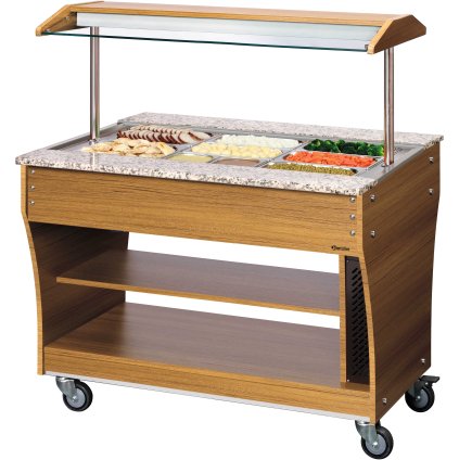 Bufetový vozík, ohřívací , 3x GN 1/1 1200x880x1370 mm | BARTSCHER, 125614